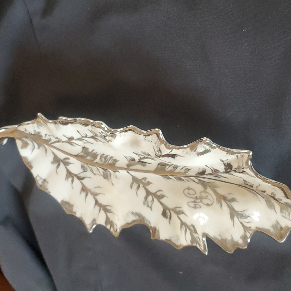 LIMOGES SILVER TRAY MONOGRAM "R" - Picture 4 of 5